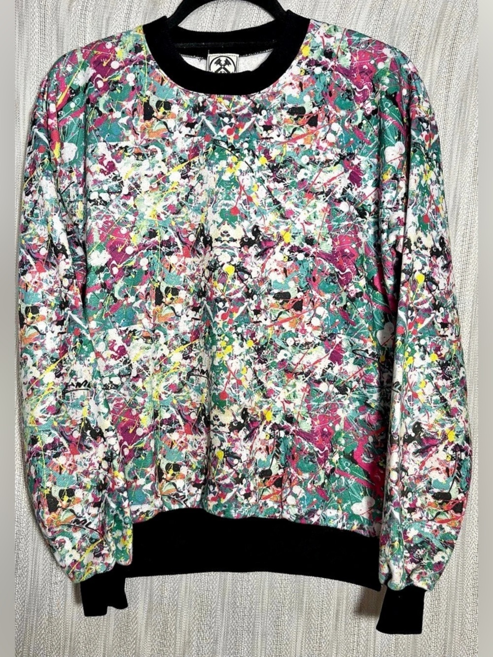 Civil Regime Abstract Print Sweatshirt Size Medium Like New